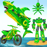 鲨鱼机器人变形自行车(Shark Robot Transform Bike)_logo